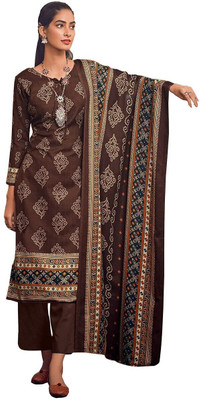 HouseOfCommon Wool Printed Salwar Suit Material
