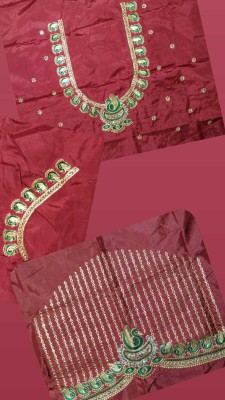 AYONIJA Cotton Silk Solid, Embroidered Blouse Material