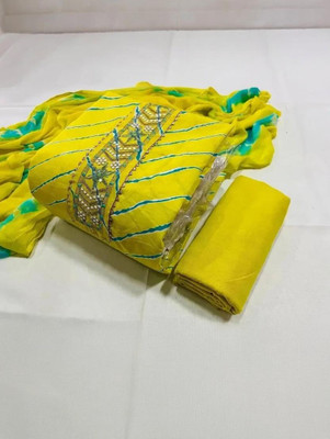 REET MAHAL Pure Cotton Embroidered Salwar Suit Material