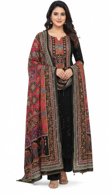 BLYTHE Georgette Embroidered Salwar Suit Material