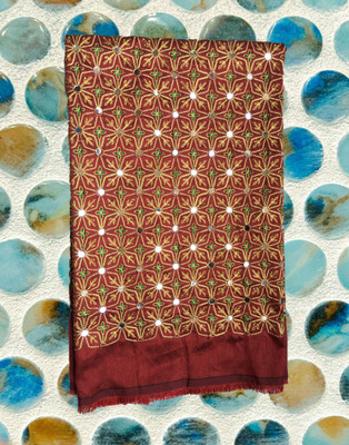 Shantuba textiles Silk Blend Embroidered Blouse Material