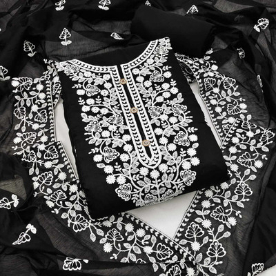 Kaan Cotton Silk Self Design Salwar Suit Material