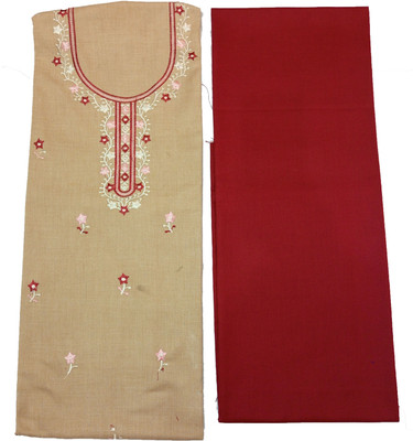 Vrinde Wool Embroidered Salwar Suit Material