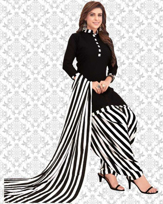 KurtiKo Crepe Printed Salwar Suit Material