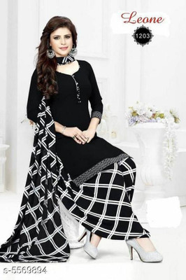 HLSILK Crepe Solid Salwar Suit Material