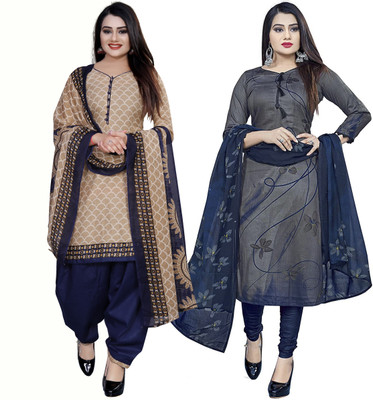 Rajnandini Cotton Blend Printed Salwar Suit Material