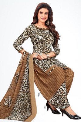 Hidhasha Crepe Printed Salwar Suit Material