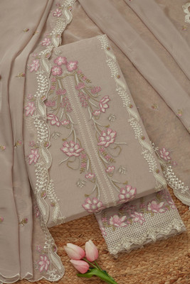 soch Organza Embroidered Salwar Suit Material