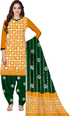MADHURI CREATION Cotton Blend Printed Salwar Suit Material