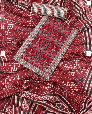 krishna boutique Pure Cotton Printed Salwar Suit Material