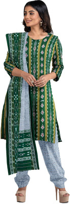 KALPRA FASHION Pure Cotton Embroidered Salwar Suit Material