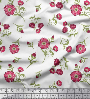 Soimoi Pure Cotton Floral Print Multi-purpose Fabric