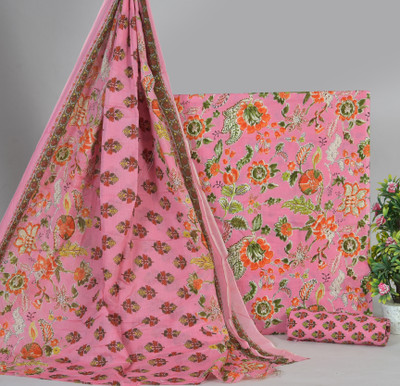 NISHIRE Pure Cotton Printed Salwar Suit Material