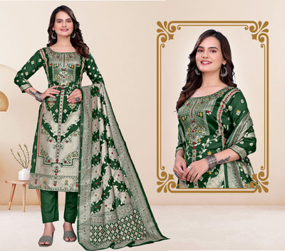 kantuba Art Silk Self Design Kurta & Churidar Material