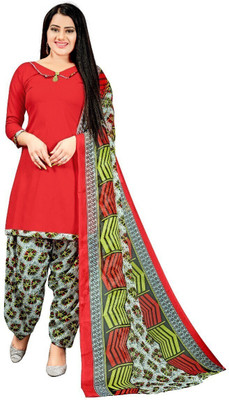 ANOKHISTYLE Crepe Printed Salwar Suit Material