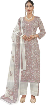 Soul Essence Wool Embroidered Salwar Suit Material