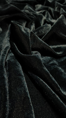 DCPL VELVET CREATION Velvet Solid Multipurpose Running Fabric