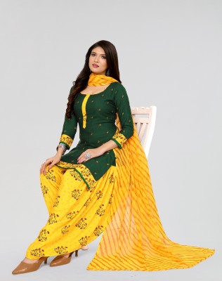 Nirvaan Crepe Solid, Floral Print, Printed, Geometric Print Salwar Suit Material