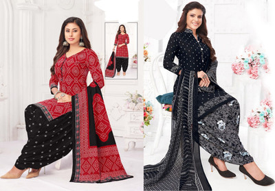 SIMPLYETHNIC Crepe Printed Salwar Suit Material