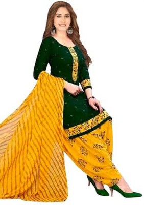 Dutt Textiles Crepe Printed Salwar Suit Material