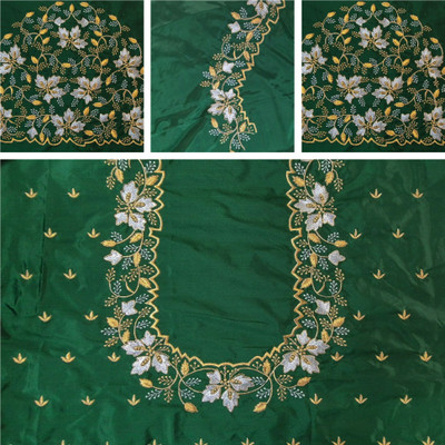 Blouseji Cotton Silk Embroidered Blouse Material