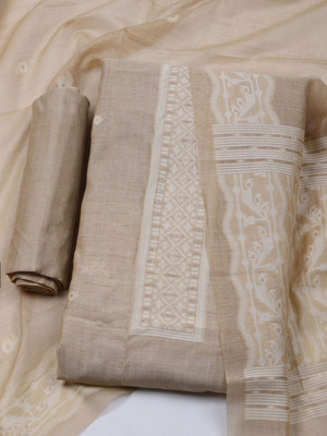 Meena Bazaar Chanderi Self Design Salwar Suit Material
