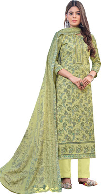 DRAVINAM Trends Wool Printed Salwar Suit Material