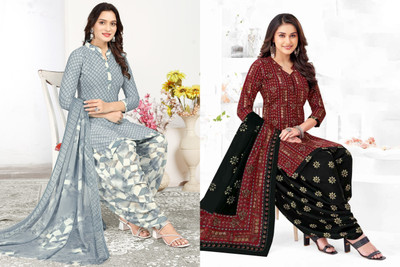 laxmi creation Crepe Printed Salwar Suit Material
