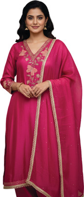 GP1 Viscose Rayon Embroidered Salwar Suit Material