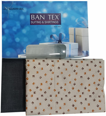 Mansfab Cotton Blend Printed Shirt & Trouser Fabric