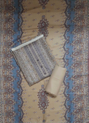 Paras fashions Wool Floral Print Salwar Suit Material