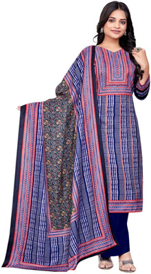 DRAVINAM Trends Wool Printed Salwar Suit Material