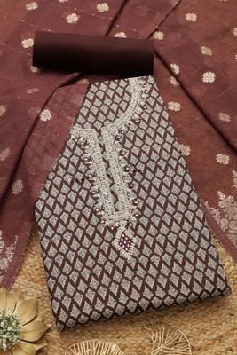 soch Cotton Blend Floral Print Salwar Suit Material