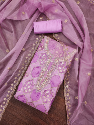 Kimisha Organza Embroidered Salwar Suit Material