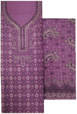 Kashmiri Wool Self Design Salwar Suit Material