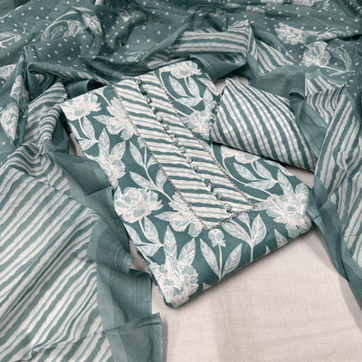 krishna boutique Pure Cotton Printed Salwar Suit Material