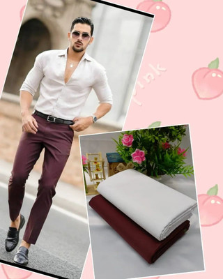 Venjberry Cotton Blend Solid Shirt & Trouser Fabric