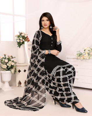 YASHIKA Crepe Printed Salwar Suit Material
