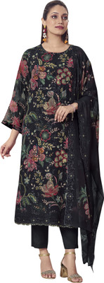 Stylee Lifestyle Georgette Embroidered Salwar Suit Material