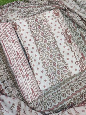 krishna boutique Pure Cotton Printed Salwar Suit Material