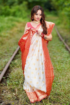 Banarasi Pure Silk Self Design Blouse Material