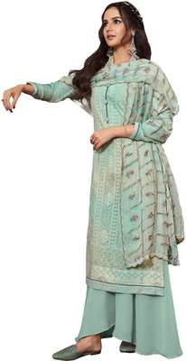 HouseOfCommon Georgette Embroidered Salwar Suit Material