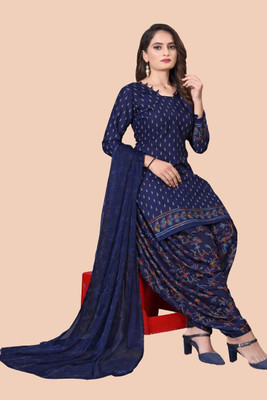 SARVOPAR Crepe Paisley Salwar Suit Material