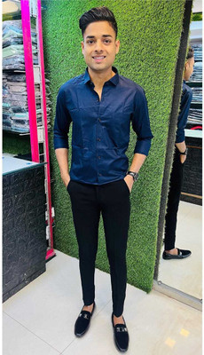 nilkanth Cotton Blend Solid Shirt & Trouser Fabric