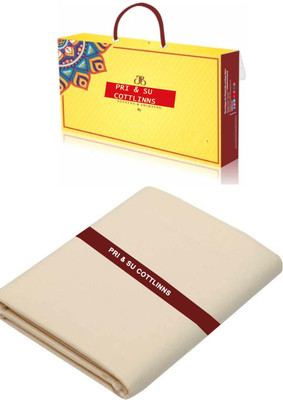 Pri & Su CottLinns Cotton Blend Solid Shirt Fabric