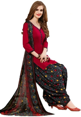 SEWDHAGA Crepe Printed Kurta & Patiyala Material