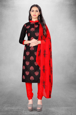 Endues Cotton Blend Embellished Salwar Suit Material