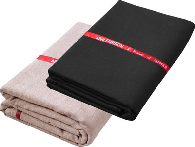 abhi fashion Cotton Blend Solid Shirt & Trouser Fabric