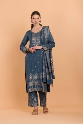 Safaa Wool Self Design Kurta & Palazzo Material