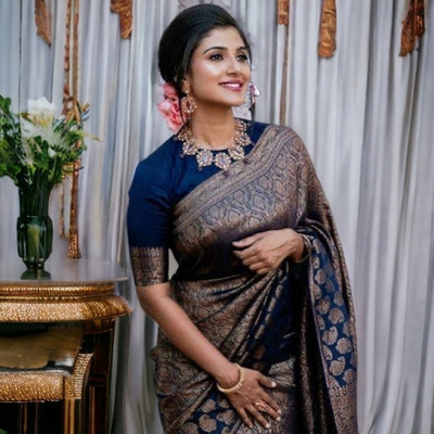 PITHAVADIWALA Pure Silk Solid Blouse Material